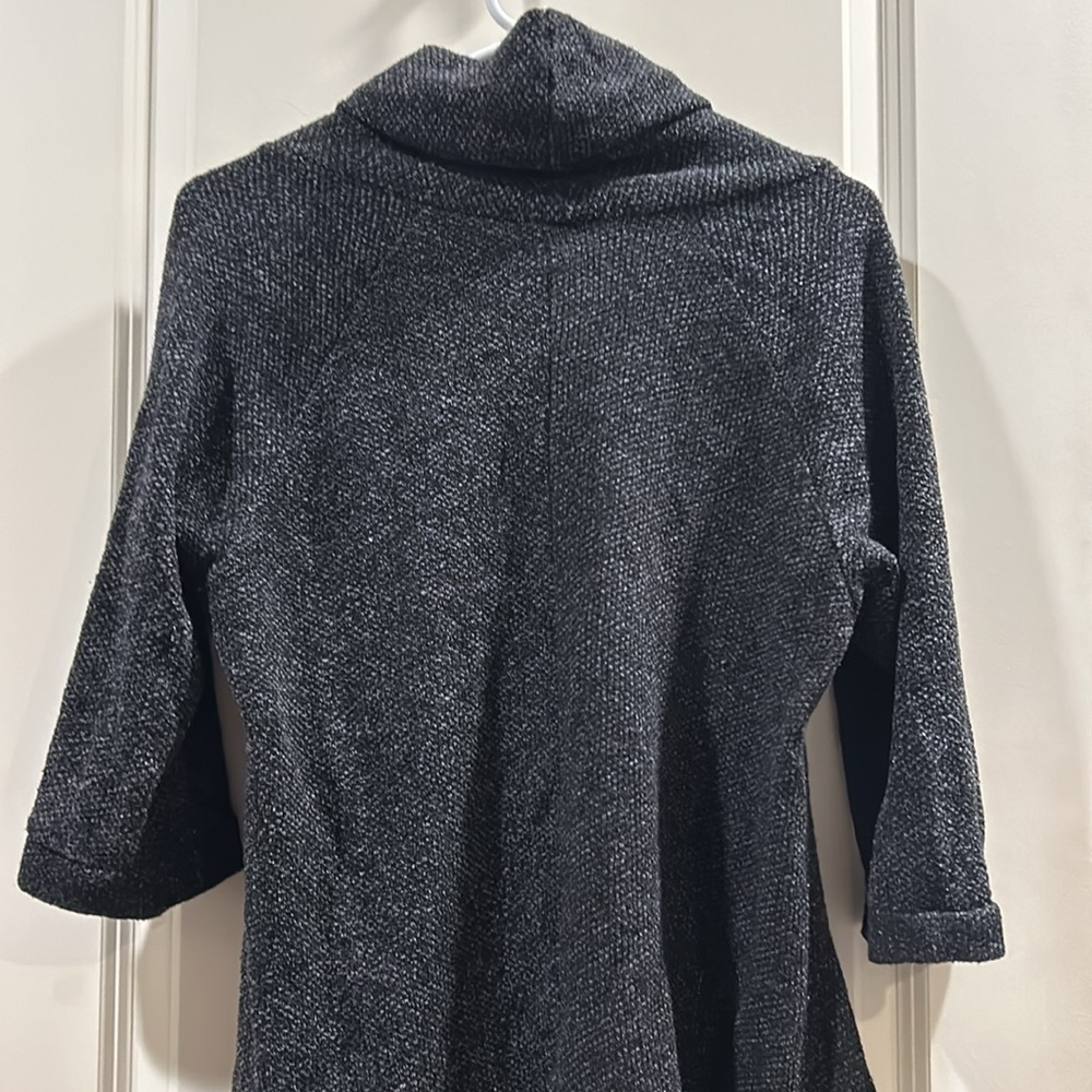 Misia womens cowl neck pullover sweater 3/4 sleeves asymmetrical hem size XL - Picture 4 of 8